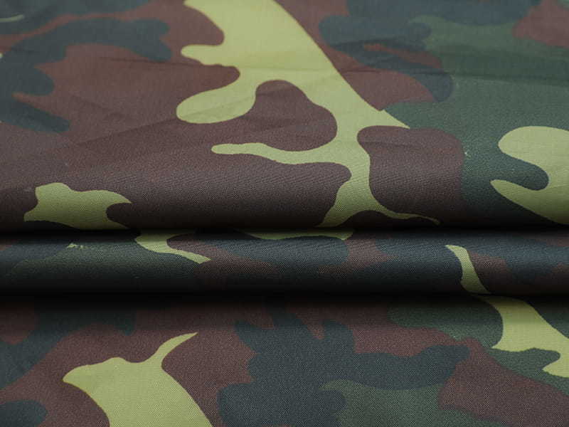 100%Polyester camo printed taffeta fabric with PA coated for tent