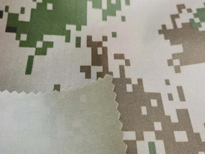 Digital Camo Printed 420d Polyester Oxford Fabric with Transparent PVC Coated for Bags