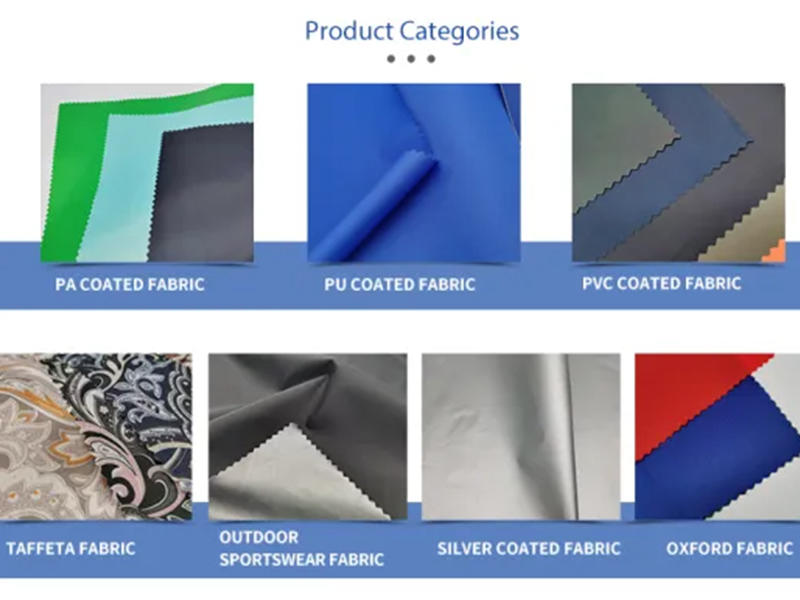Factory 170t Taffeta Fabric with PVC Coated for RaincoatNo Wr 0.15mm PVC Coated