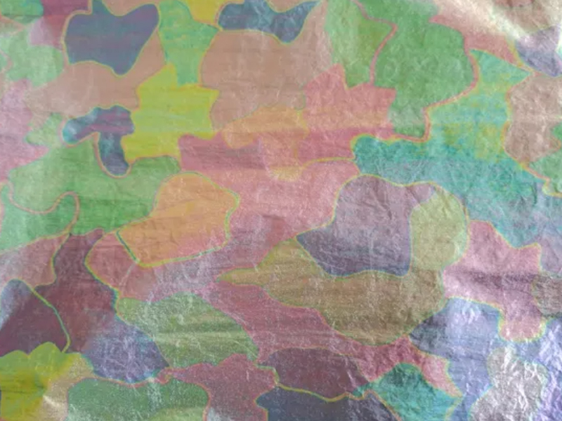 Camouflage Bronzed Crepe Nylon Taffeta Fabric for Jackets