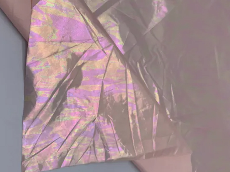 Rainbow Bronzed Crepe Nylon Taffeta Fabric for Jackets