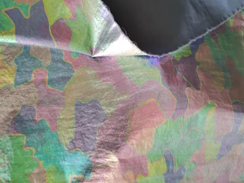 Camouflage Bronzed Crepe Nylon Taffeta Fabric for Jackets