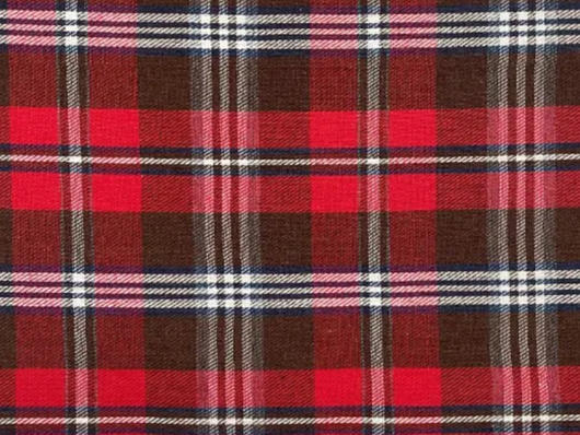 Tartan Plaid Polyester Cotton Yarn Dyed Breathable Fabric for Clothes