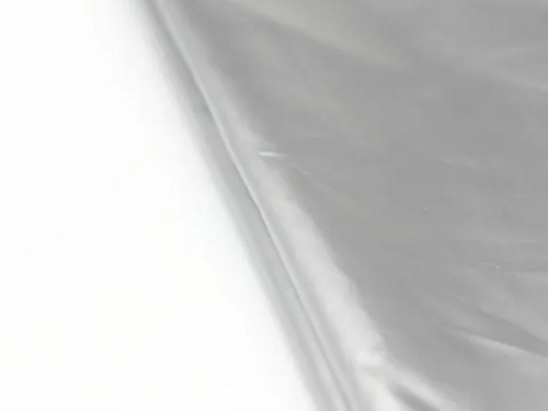 Polyester Pongee Fabric Bonded with Silver PU Transfer Film for Jackets, Raincoat